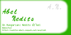 abel nedits business card